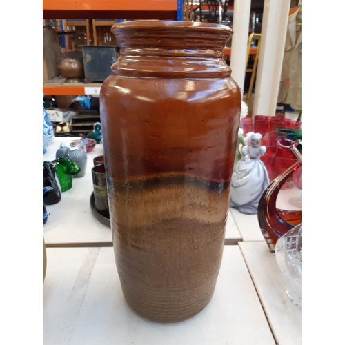 221 - Four items to include a studio pottery bowl signed 'LK 733' to base, mid 20th century West German Ba... 