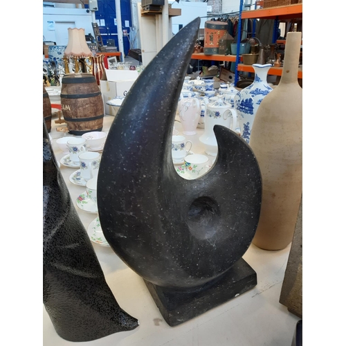 222 - Four pieces of abstract pottery