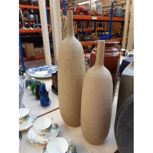 222 - Four pieces of abstract pottery