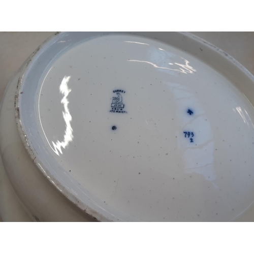 224 - A Victorian K & Co. B Late Mayers 'Surrey' pattern 
water bowl (see condition report)