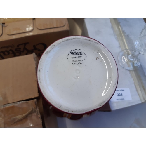 226 - A collection of boxed glassware to include Tutbury Georgian crystal wine glasses, sherry glasses and... 