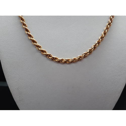 30 - A hallmarked 9ct gold ladies necklace - total approx. weight 5.5 grams