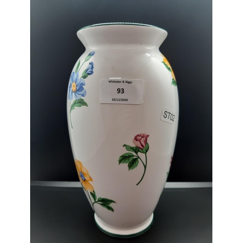 93 - A Tiffany & Co. Sintra pattern porcelain vase - measuring approx. 23.5cm high (see condition report)