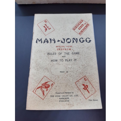 136 - An early/mid 20th century Mahjong set with 144 tiles