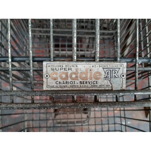 1022 - Six vintage Super Caddie shopping trolleys