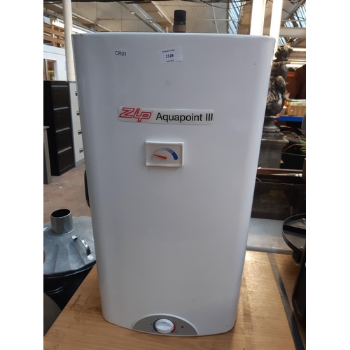 1128 - A white Zip Aquapoint 3 hot water boiler