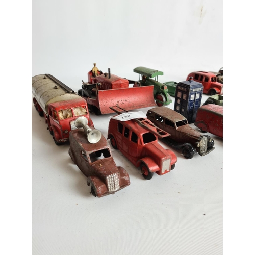 132 - A collection of various diecast model vehicles to include Dinky, Corgi etc.