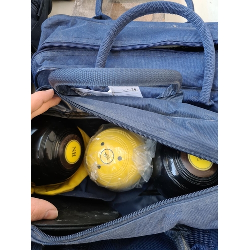 176 - Two cased pairs of crown green bowls