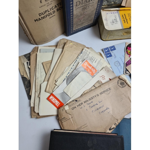 193 - Various ephemera believed to be from one collection of an RAF serviceman to include a complete scrap... 