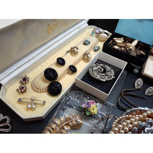 21 - A large quantity of various costume jewellery