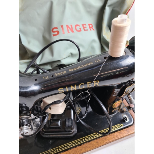 240 - A vintage Singer 99K electric sewing machine