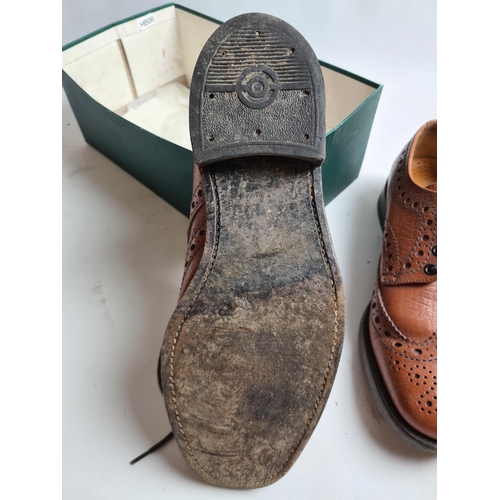 248 - A pair of size 9 Loake tan leather Derby brogues