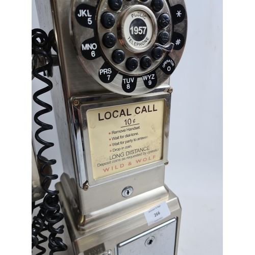 266 - A Wild & Wolf Ltd. vintage style Classic Edition diner phone