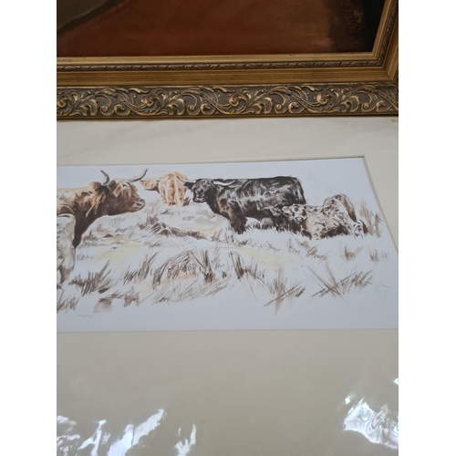 274 - Two pictures to include a gilt framed oil on canvas of Pott Shrigley near Macclesfield signed J. Nor... 