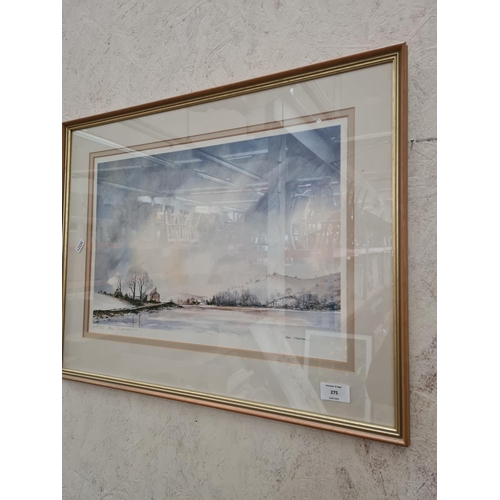 275 - A framed pencil signed limited edition no. 107/385 print titled 