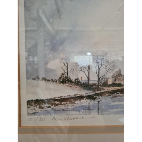 275 - A framed pencil signed limited edition no. 107/385 print titled 