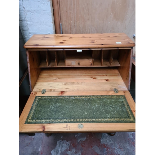 294 - A modern pine bureau - approx. 87cm wide x 108cm high x 45cm deep