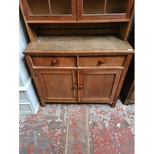 300 - A vintage oak dresser