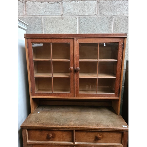 300 - A vintage oak dresser