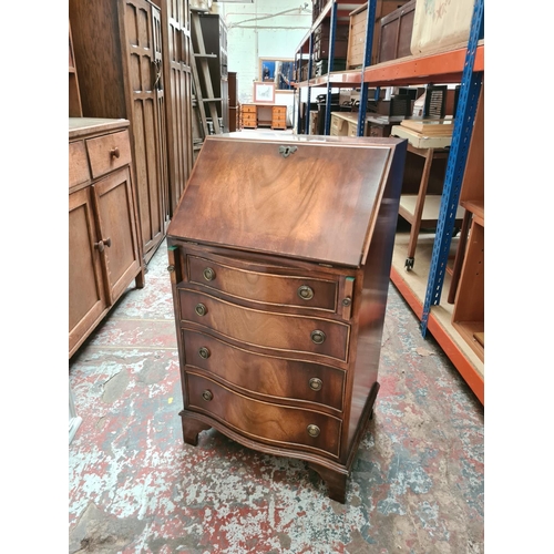 309 - A Bevan Funnell Reprodux mahogany bureau