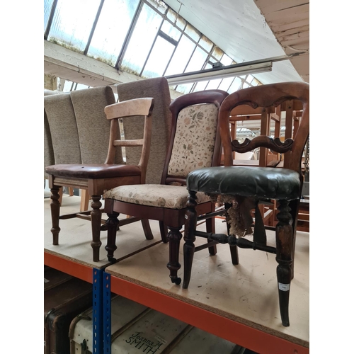 316 - Three various Victorian chairs