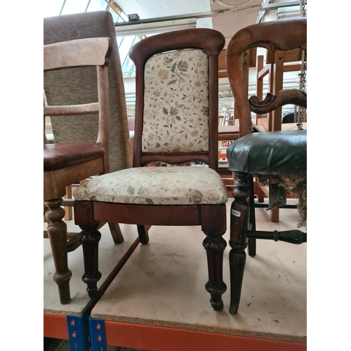 316 - Three various Victorian chairs