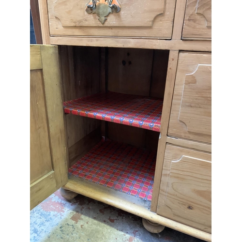 365 - A Victorian pine sideboard - approx. 151cm wide, 95cm high and 47cm deep