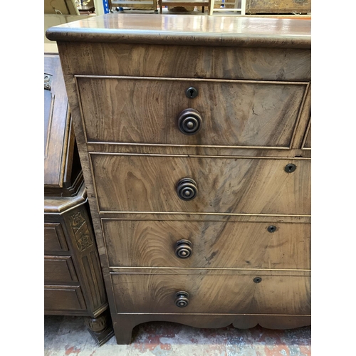 368 - A Victorian mahogany chest of drawers - approx. 102cm wide x 114cm high x 48cm deep