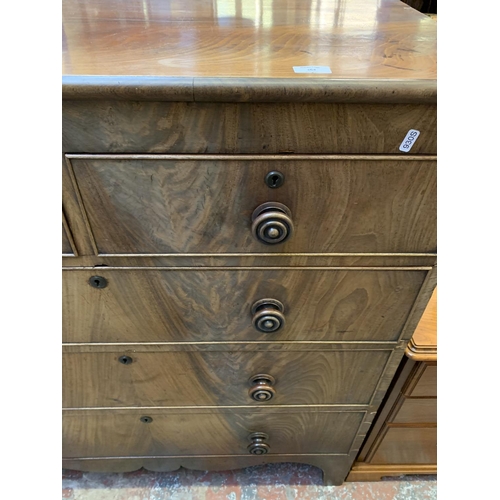 368 - A Victorian mahogany chest of drawers - approx. 102cm wide x 114cm high x 48cm deep