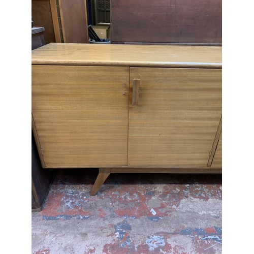 373 - A mid 20th century walnut sideboard - approx. 202cm wide