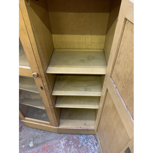 380 - A Bowman Bros. Ltd. oak display cabinet