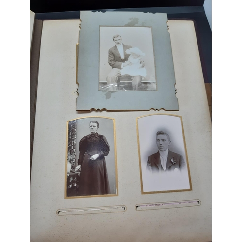 49 - A Victorian photo album with contents