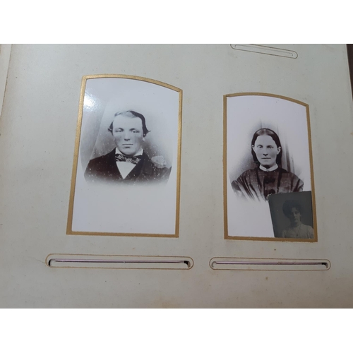 49 - A Victorian photo album with contents