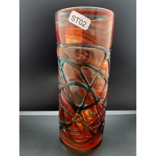 52 - A Mdina art glass vase - approx. 20cm high