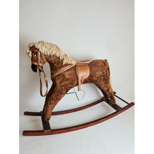 91 - A vintage style rocking horse - approx. 73cm high