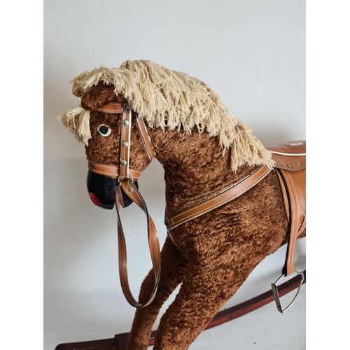 91 - A vintage style rocking horse - approx. 73cm high