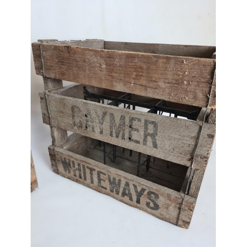 93 - Two vintage wooden crates to include a C. & C. shandy crate and a Coate Gaymer Whiteways cider crate