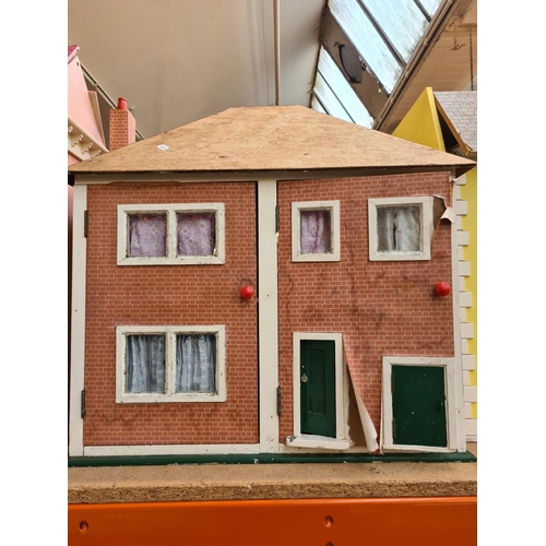 98 - Three various dolls houses with contents