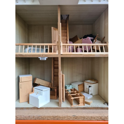 98 - Three various dolls houses with contents