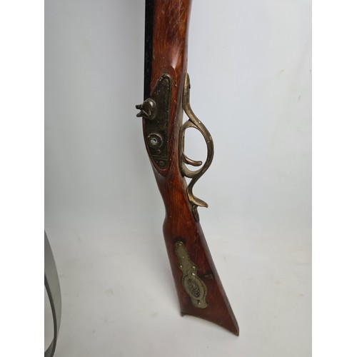 268 - Two items, an Armex archery bow and a 19th century style musket rifle