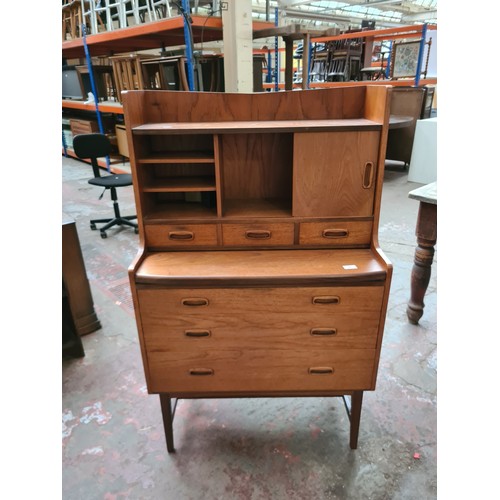 359 - A mid 20th century teak bureau