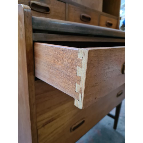 359 - A mid 20th century teak bureau