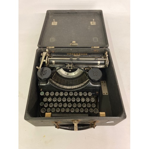 247 - A vintage cased Underwood Universal typewriter