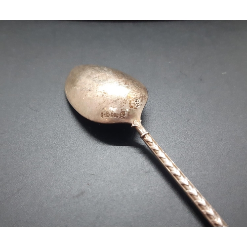 10 - A cased set of twelve Knapp & Schlesinger hallmarked 800 grade silver spoons - approx. 98 grams