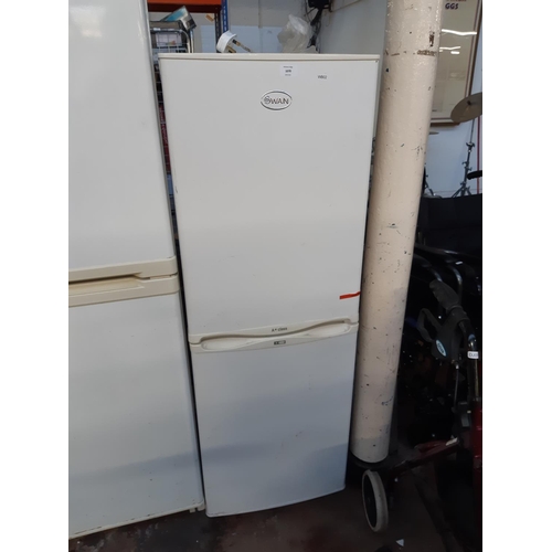 1070 - A Swan A+ class upright fridge freezer