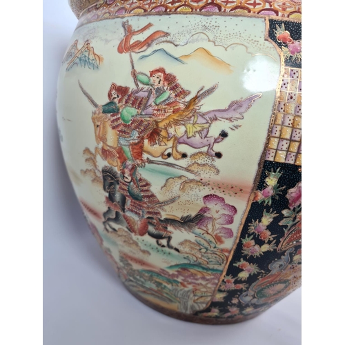 116 - A large Chinese porcelain planter - approx. 46cm high x 52cm diameter