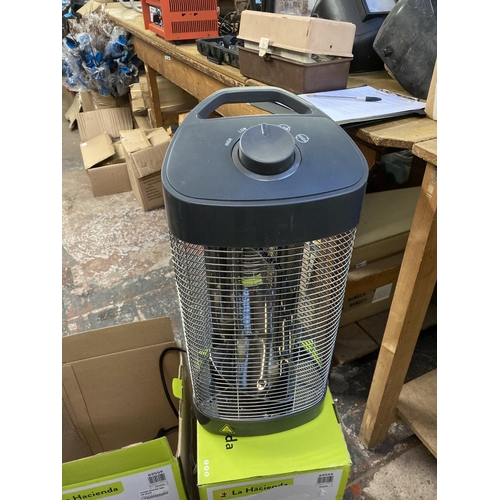 1257 - Two boxed shop return La Hacienda outdoor electric heaters