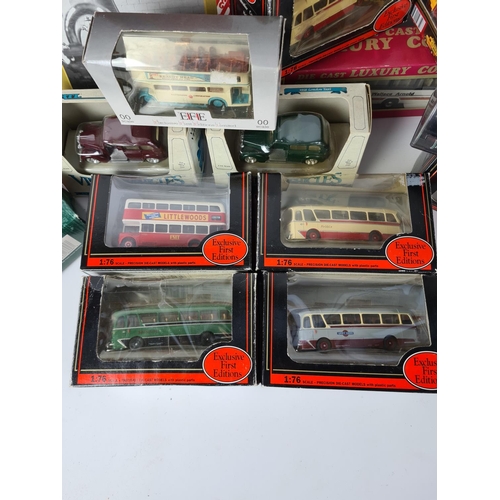 178 - A large quantity of various boxed model vehicles to include Gilbow, Mattel etc.