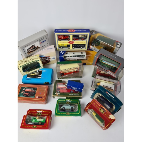 180 - A large quantity of boxed Corgi model vehicles