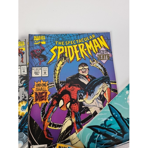 186 - A collection of sixty two Spider-Man and Venom Marvel comic books